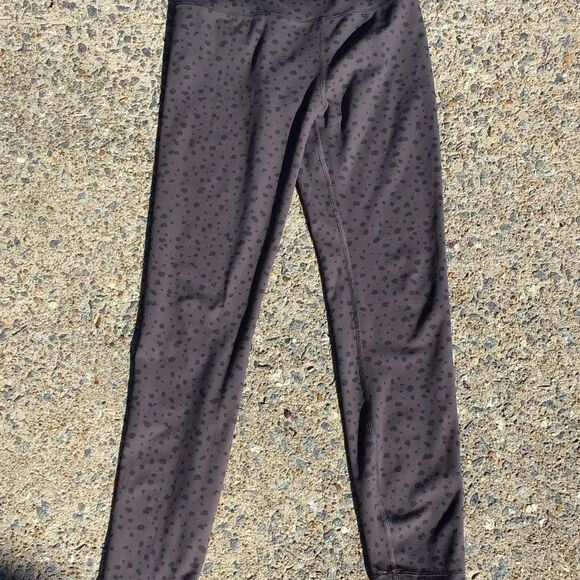 VUORI Leggings Gray Elm Dot Studio Seamless Moisture Wicking Gym - Picture 6 of 9